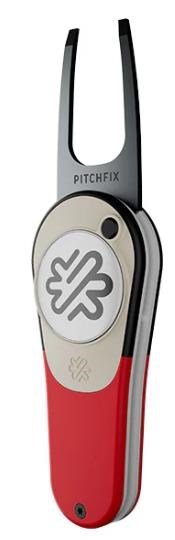Pitchfix Icon divot tool, red