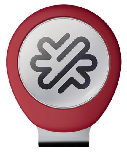 Pitchfix Hatclip Ball Marker Hat Clip, red