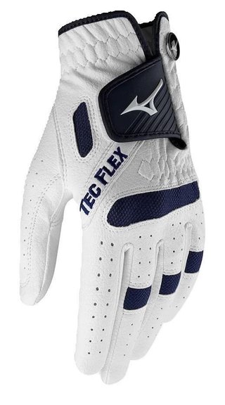 Mizuno TecFlex mens golf glove, white