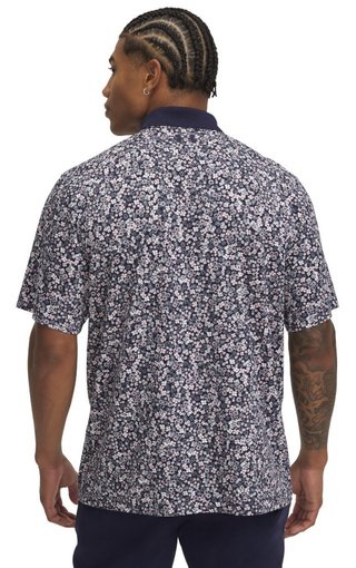 Under Armour Matchplay Printed men's polo, blue/flower