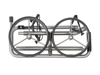 JuCad Edition S 2-wheeled manual trolley, aluminum alloy + carry bag JTT, silver