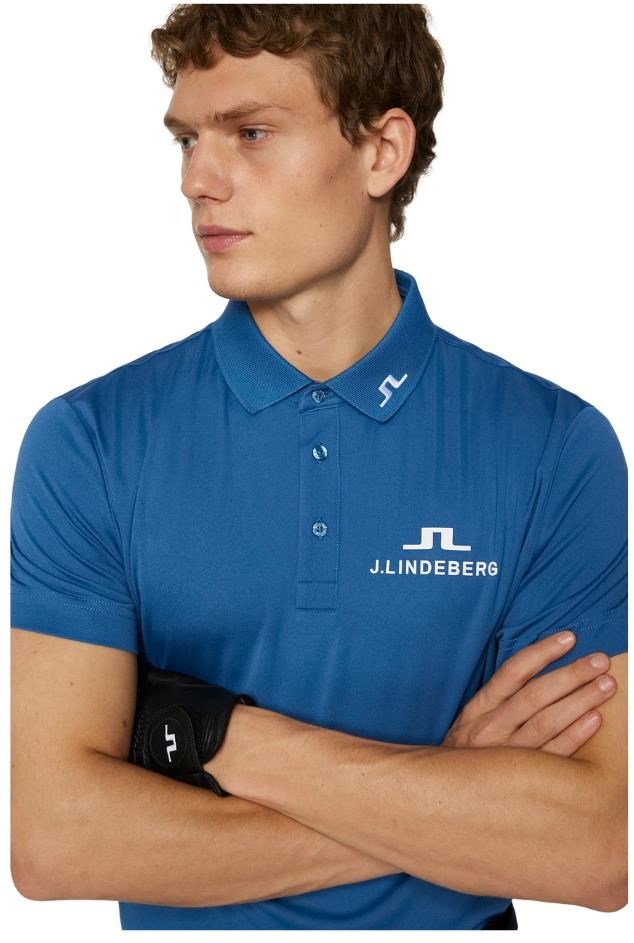 J.Lindeberg KV Tour Golf men's polo, dark blue