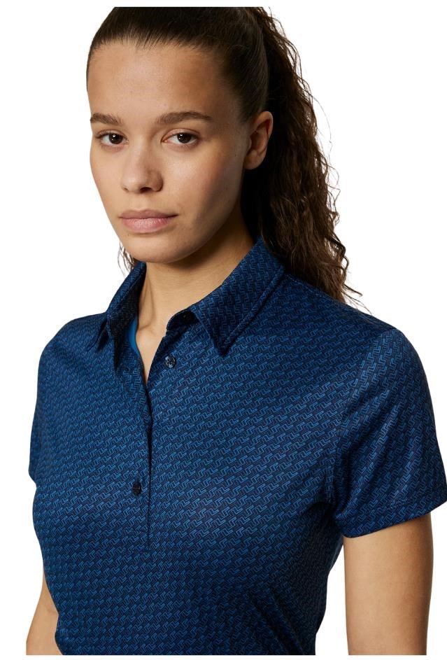 J.Lindeberg Caitlyn women's polo, shadow bridge navy