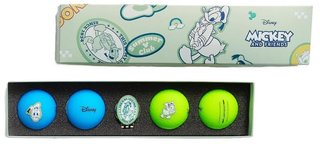 Volvik VIVID DISNEY DONALD golf pack (4 balls + ballmarker), mix of colors