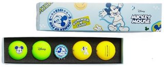 Volvik VIVID Lite DISNEY MICKEY Mouse 2.0 golf pack (4 balls + ballmarker), mix barev