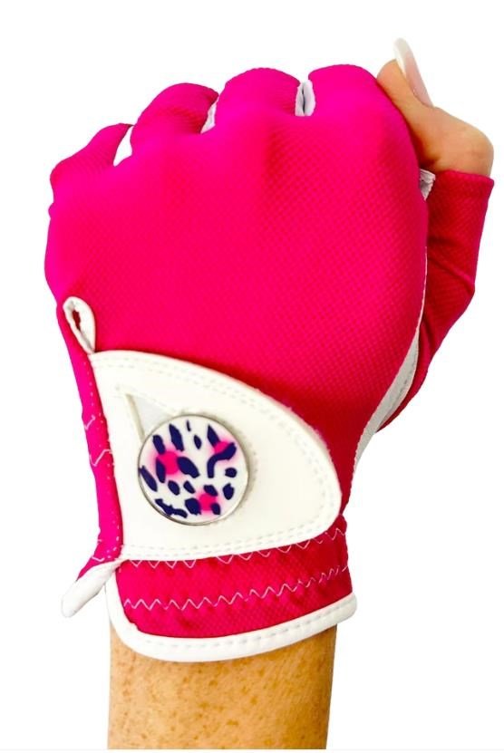 Best of Golf America Half Finger women's glove, pink