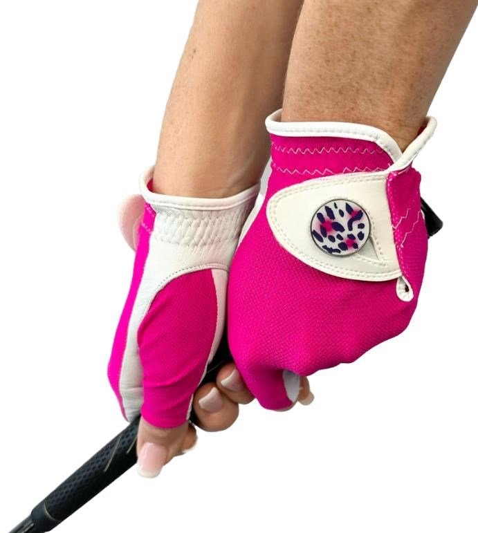 Best of Golf America Half Finger women's glove, pink