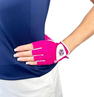 Best of Golf America Half Finger women's glove, pink