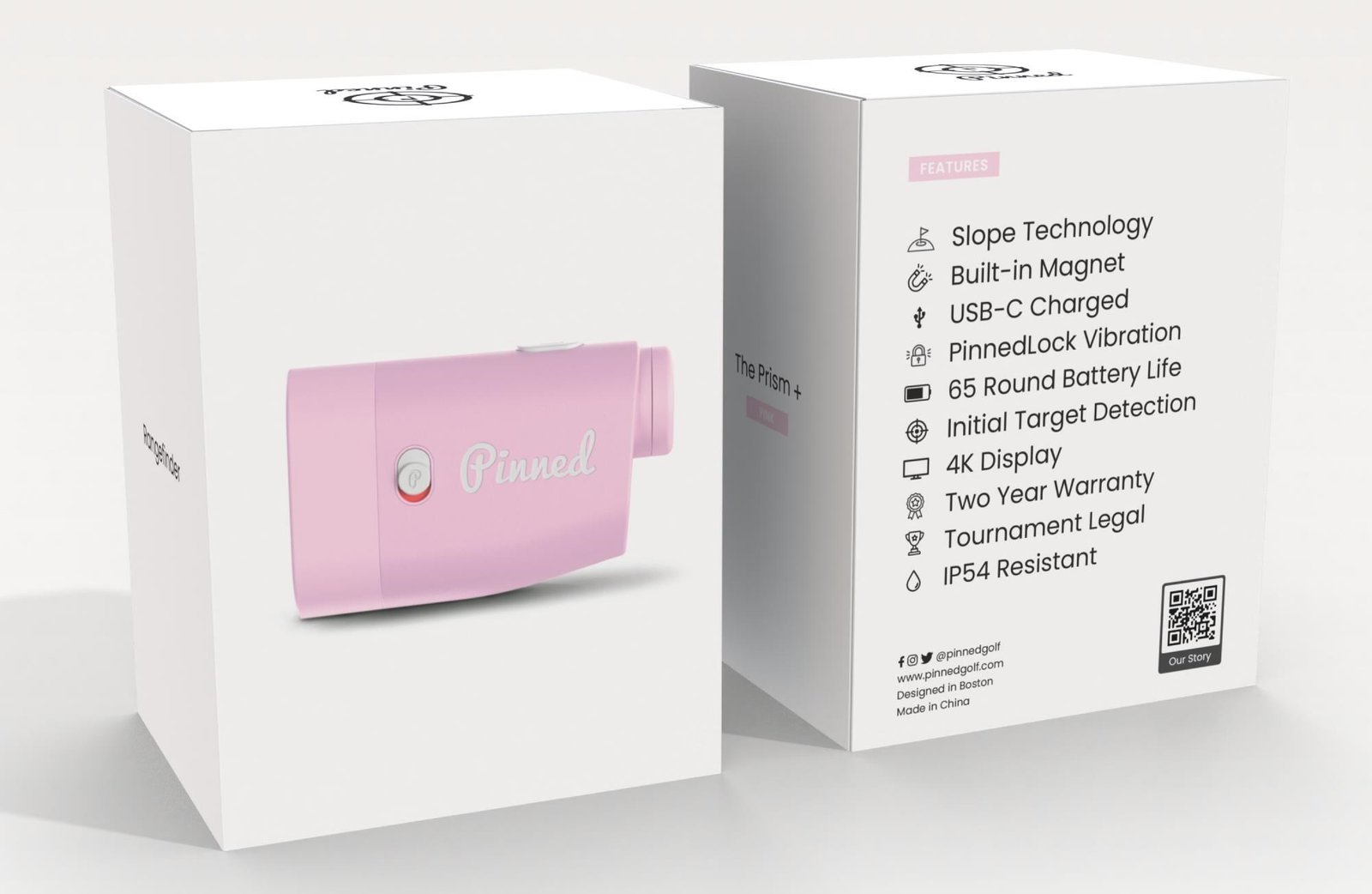 Pinned Prism+ laser rangefinder, pink