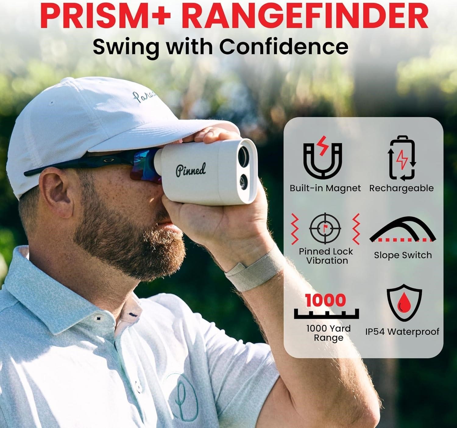 Pinned Prism+ laser rangefinder, pink