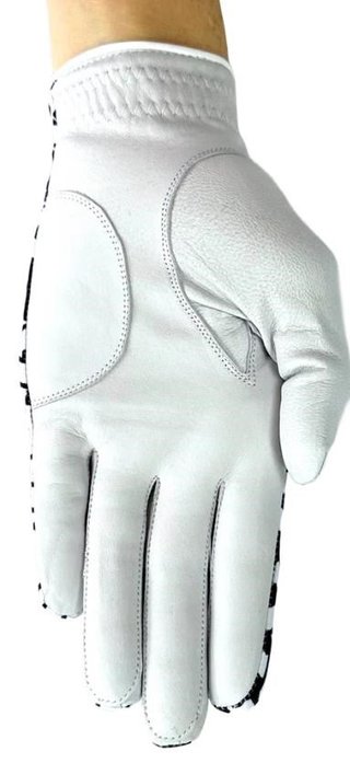 Best of Golf America Check ladies glove, white/black
