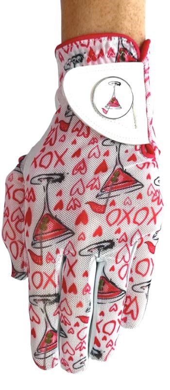 Best of Golf America XOXO women's glove, pink/white