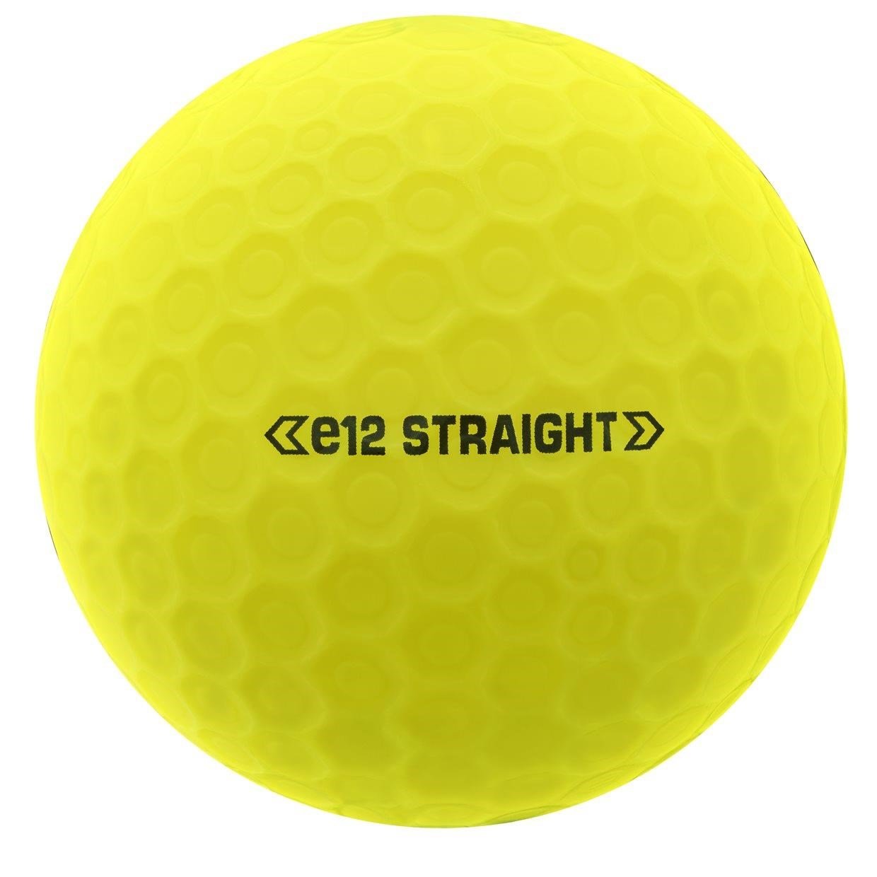 Bridgestone e12 Straight MindSet golf balls, matte yellow