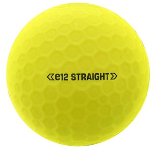 Bridgestone e12 Straight MindSet golf balls, matte yellow
