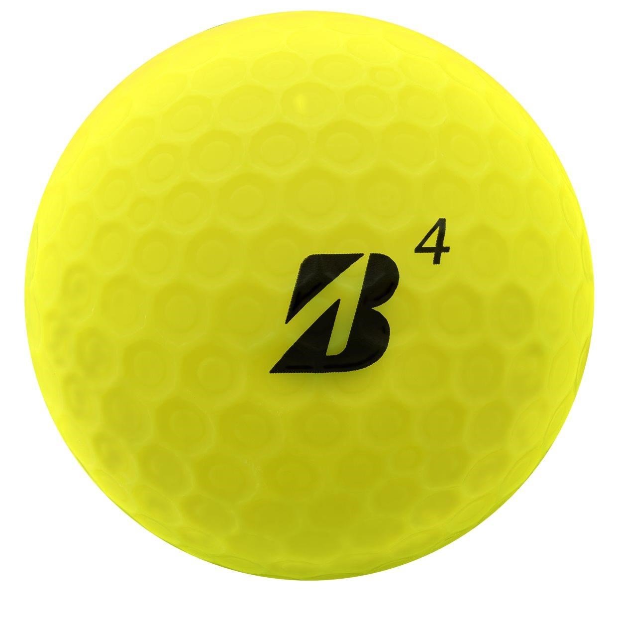 Bridgestone e12 Straight MindSet golf balls, matte yellow