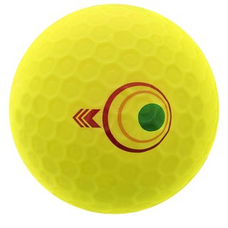 Bridgestone e12 Straight MindSet golf balls, matte yellow