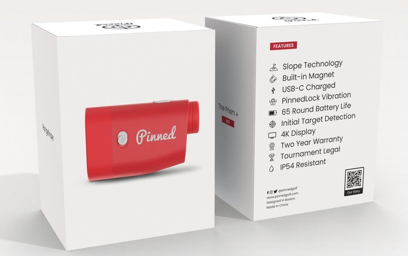 Pinned Prism+ laser rangefinder, red