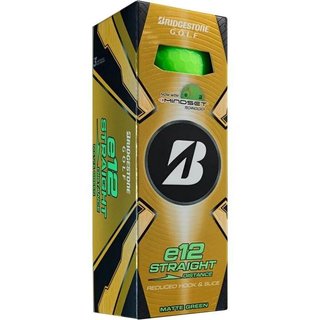 Bridgestone e12 Straight MindSet golf balls 2025, matte green