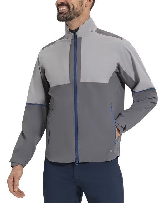 FootJoy DRYJOYS SELECT LX men's rain jacket, smoke/sleet
