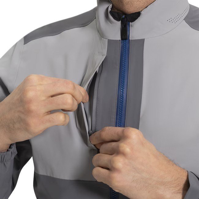 FootJoy DRYJOYS SELECT LX men's rain jacket, smoke/sleet