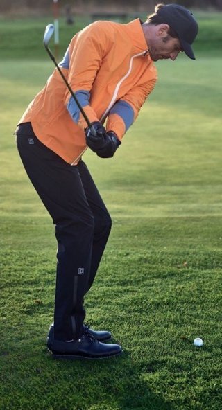 Footjoy HydroLite X men's jacket, solar/basalt