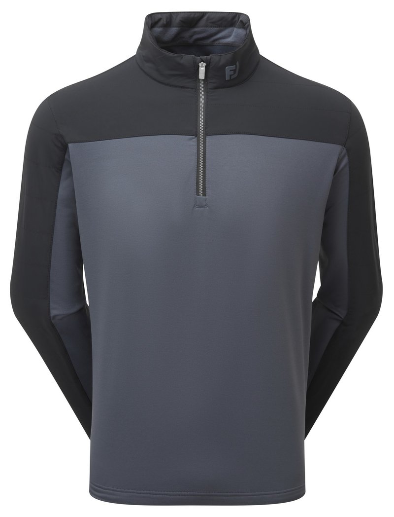 FootJoy ThermoSeries Hybrid Midlayer men's sweatshirt, black/charcoal