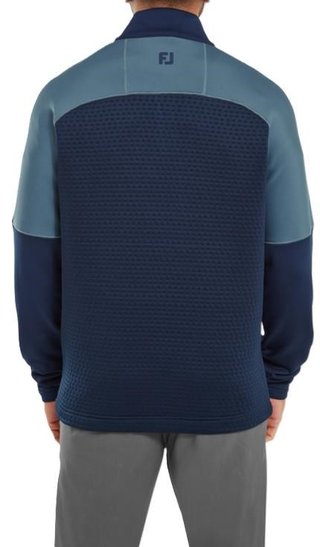 FootJoy ThermoSeries Jacquard Midlayer men's sweatshirt, navy slate