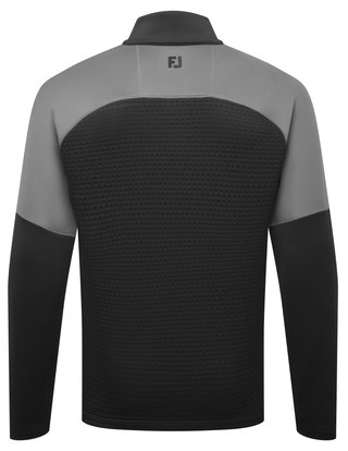 FootJoy ThermoSeries Jacquard Midlayer men's sweatshirt, black/charcoal