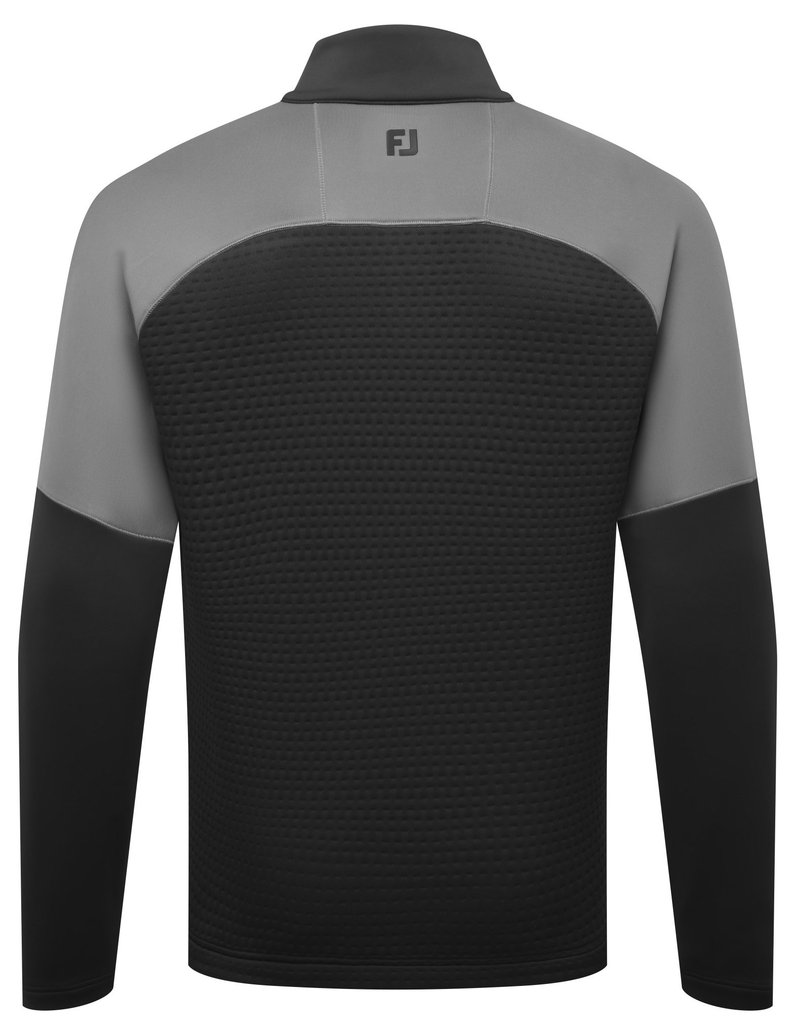 FootJoy ThermoSeries Jacquard Midlayer men's sweatshirt, black/charcoal