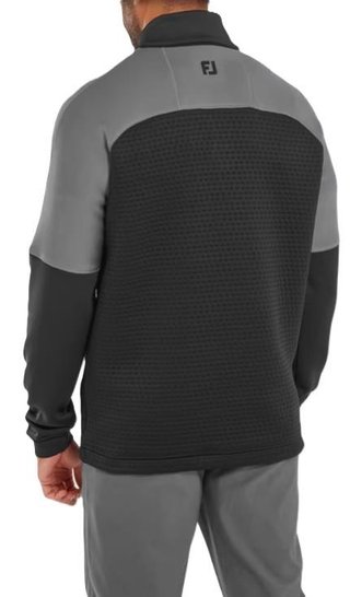 FootJoy ThermoSeries Jacquard Midlayer men's sweatshirt, black/charcoal