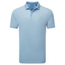 FootJoy Deco Diamond Print men's polo, air blue/high tide