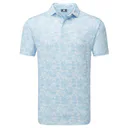 FootJoy GARDEN PRINT men's polo, air blue