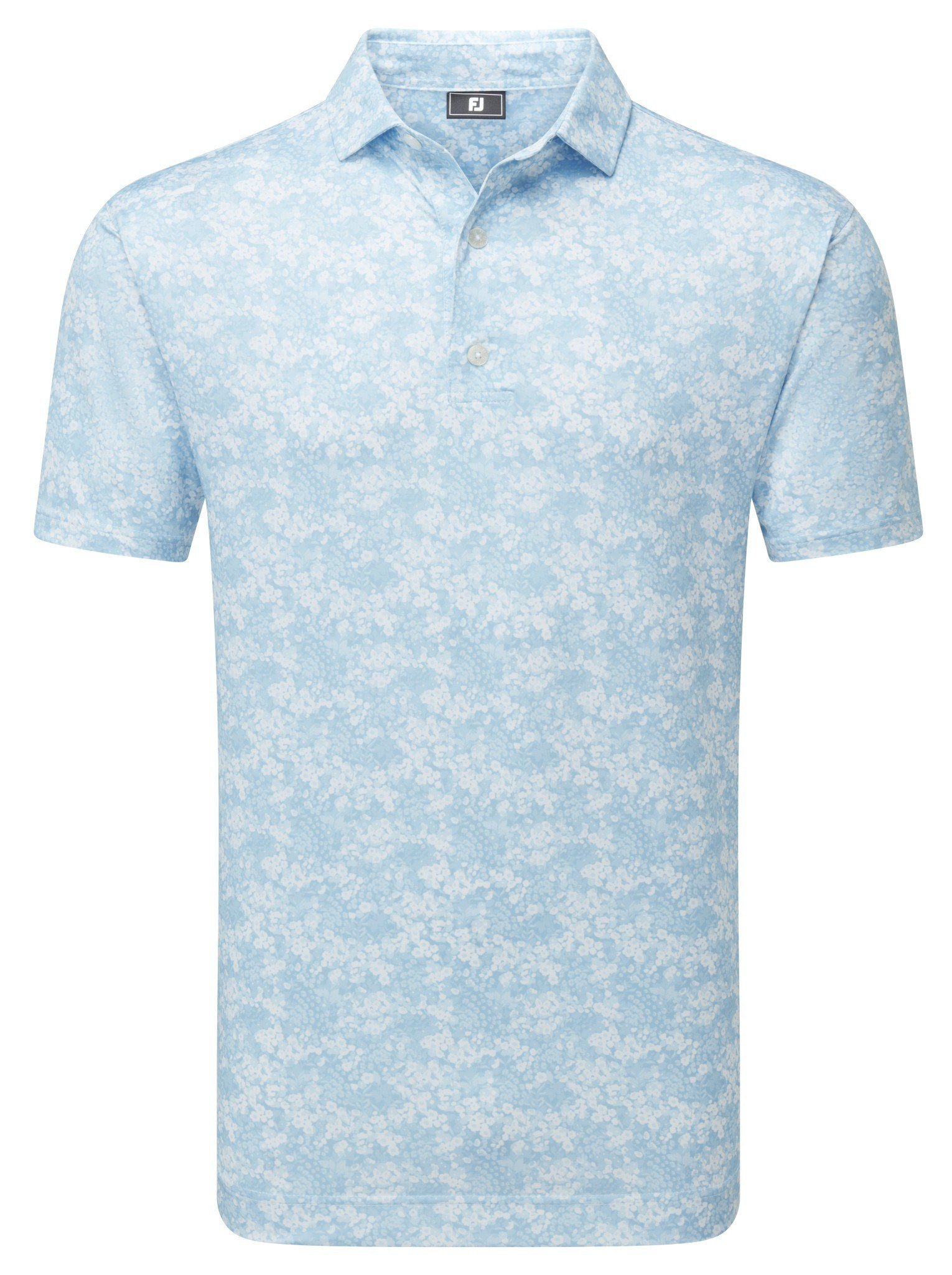 FootJoy GARDEN PRINT men's polo, air blue