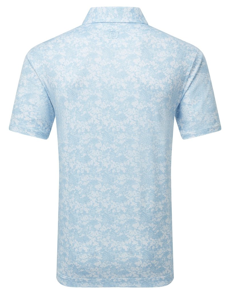 FootJoy GARDEN PRINT men's polo, air blue