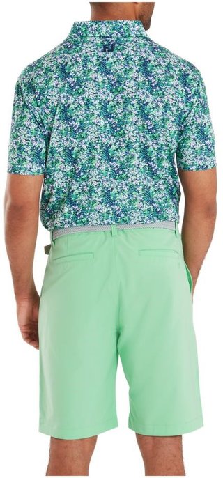 FootJoy Garden Print Lisle men's polo, navy