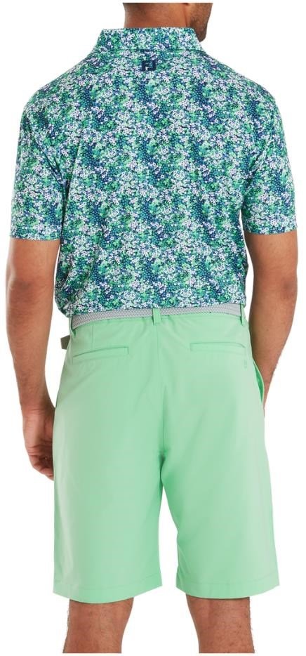 FootJoy Garden Print Lisle men's polo, navy