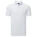 FootJoy BIRD PRINT men's polo, white/air blue