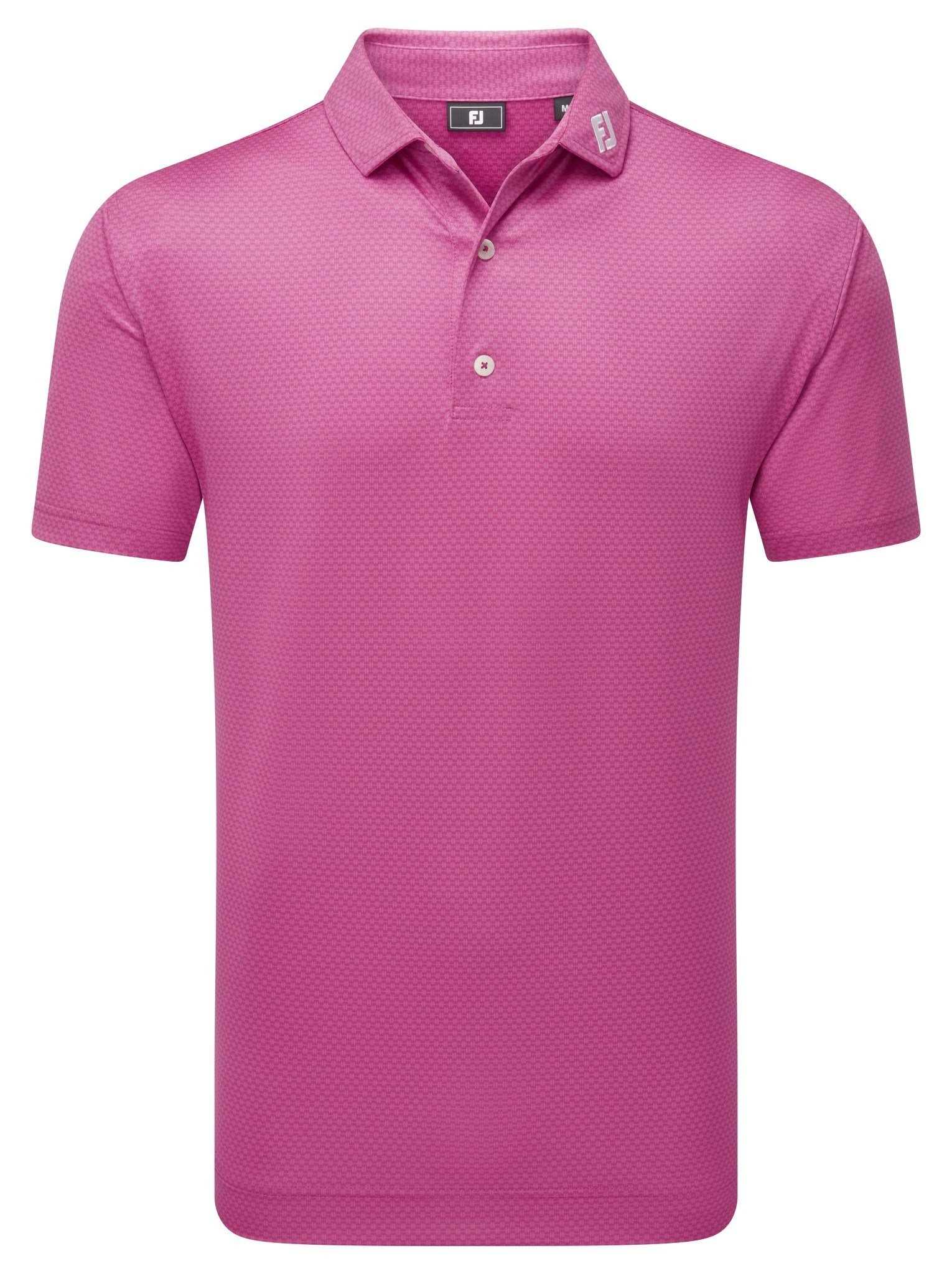 FootJoy Abacus Print men's polo, magenta