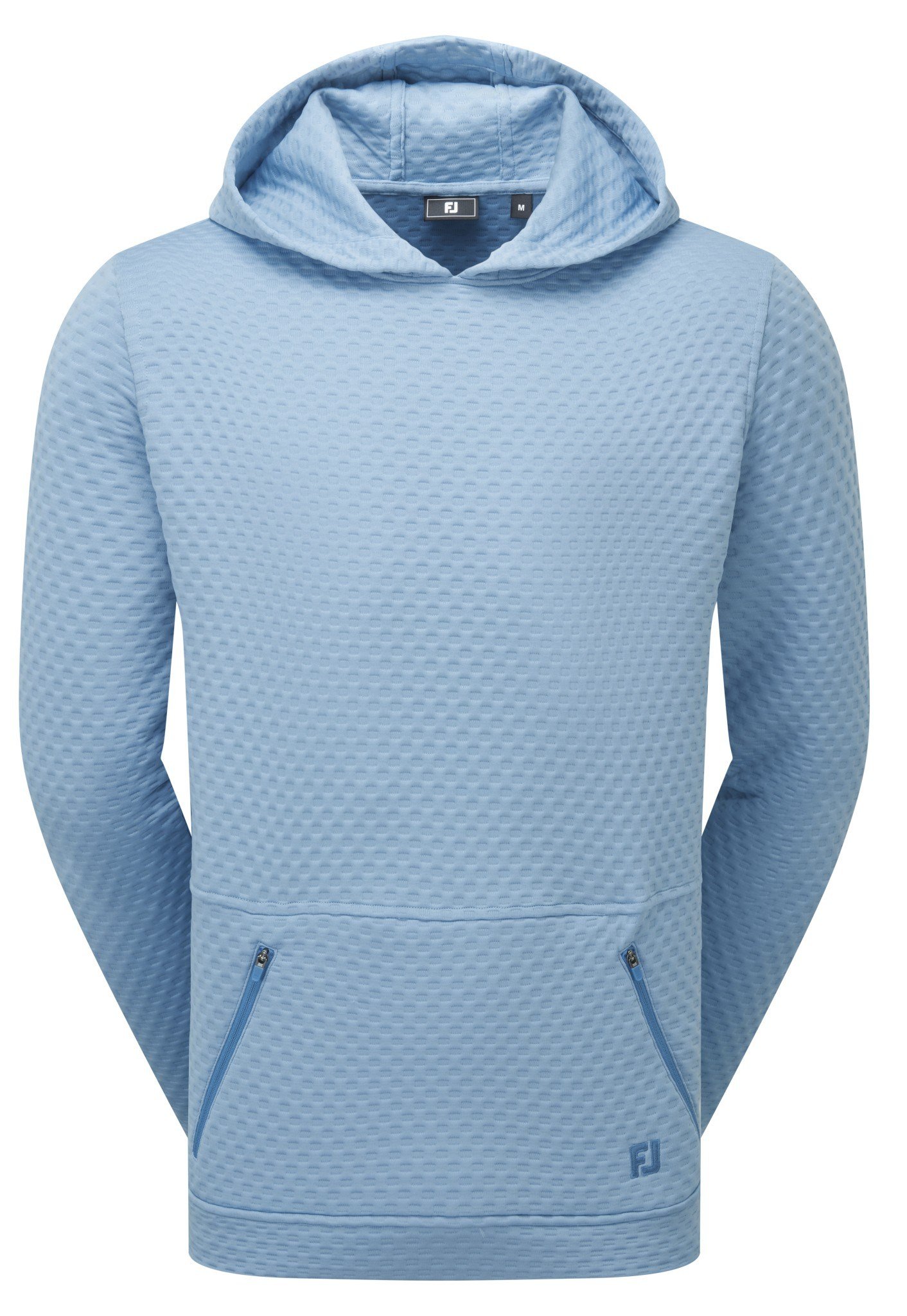 FootJoy Textured Knit Hoodie men's sweatshirt, air blue