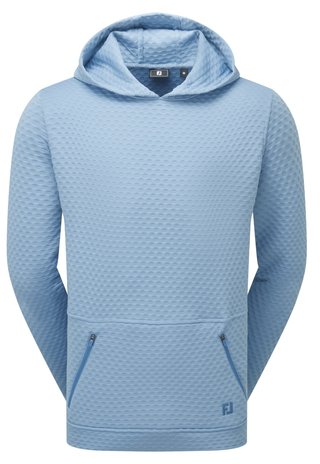 FootJoy Textured Knit Hoodie men's sweatshirt, air blue