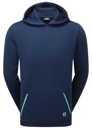 FootJoy Textured Knit Hoodie men's sweatshirt, navy