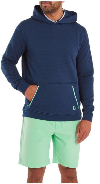 FootJoy Textured Knit Hoodie men's sweatshirt, navy