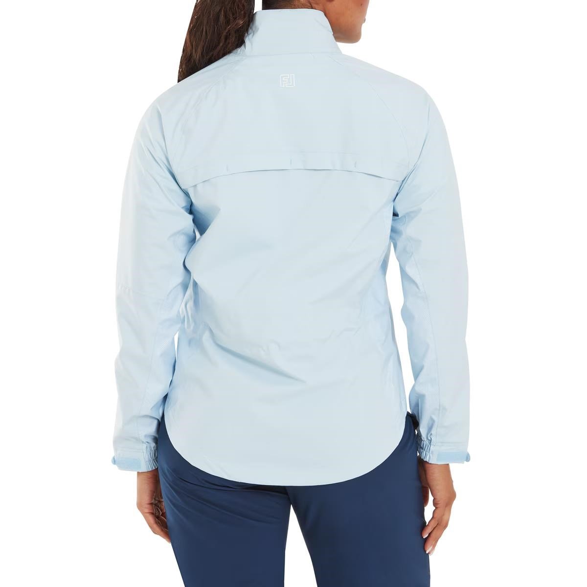 FootJoy HydroLite X women's jacket, skyway/white dot