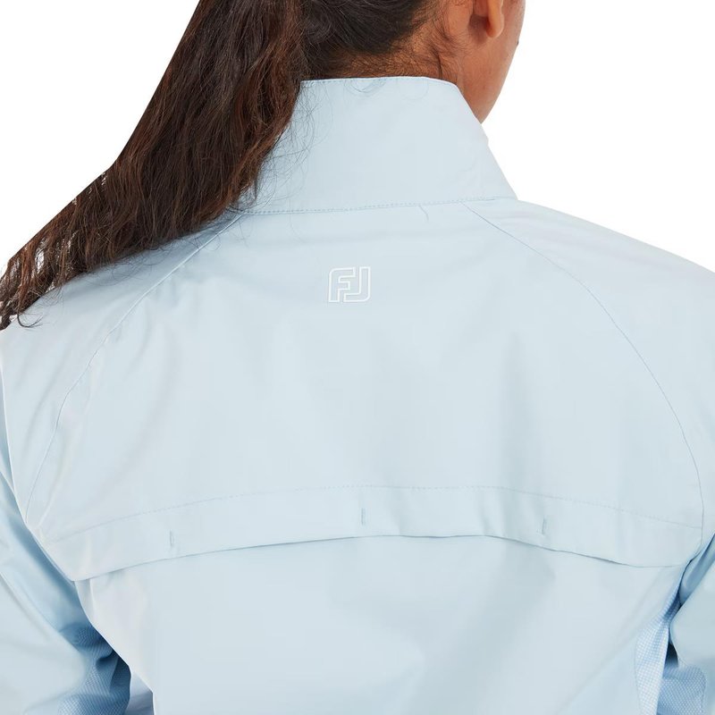 FootJoy HydroLite X women's jacket, skyway/white dot