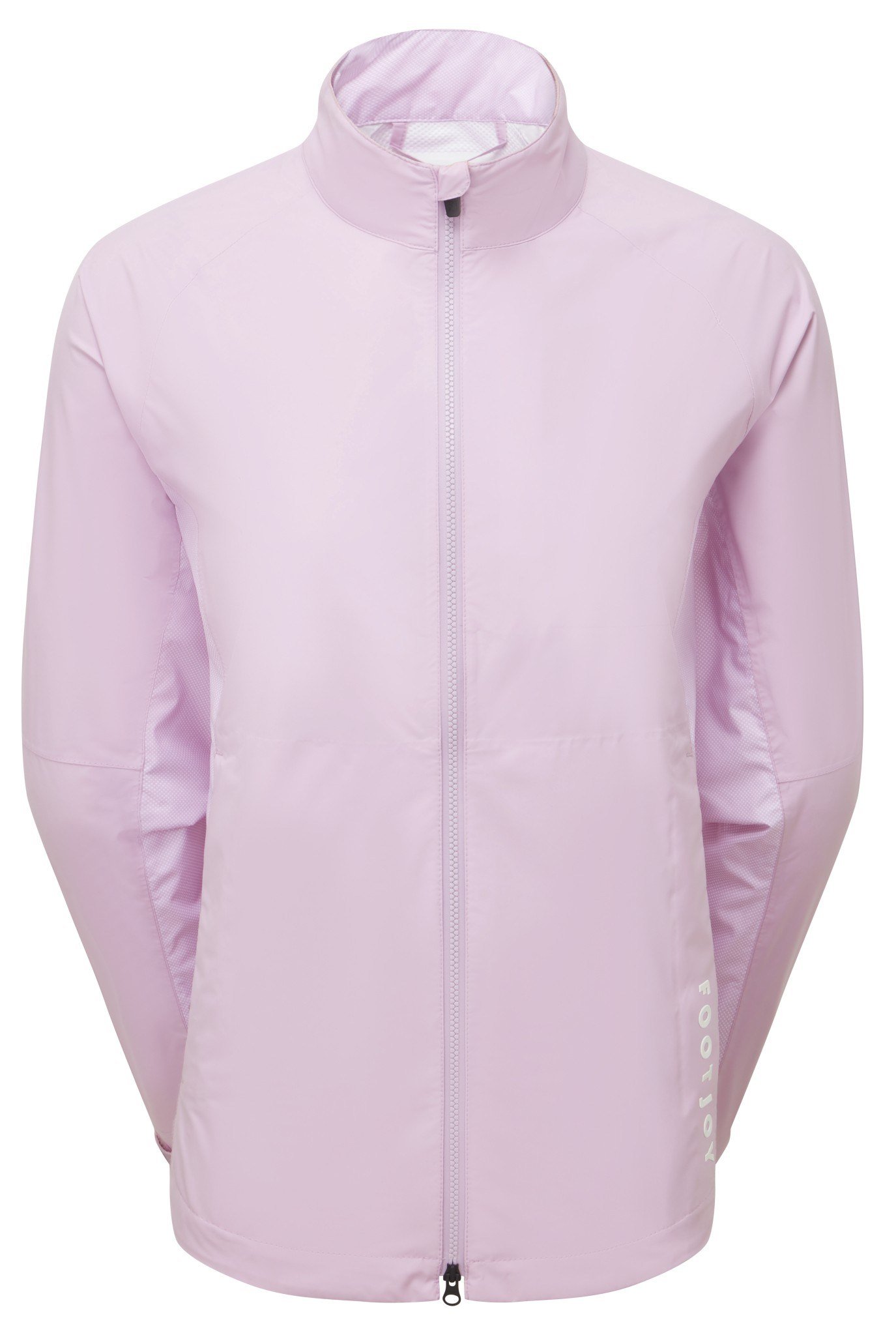 FootJoy HydroLite X women's jacket, orchid/white dot