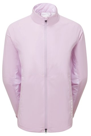 FootJoy HydroLite X women's jacket, orchid/white dot