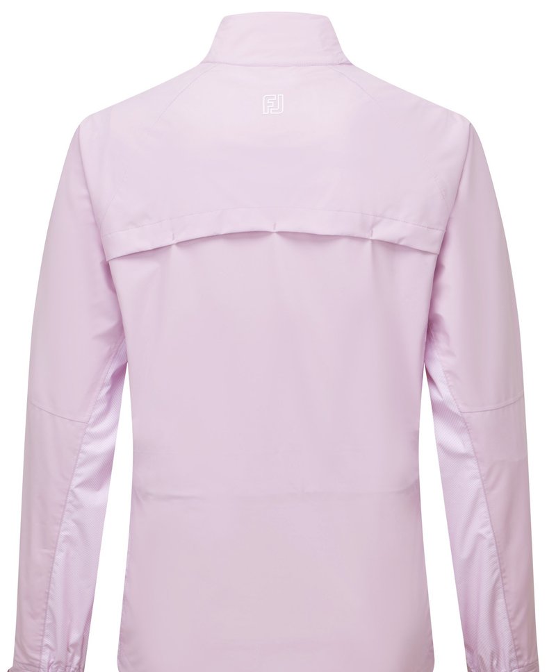 FootJoy HydroLite X women's jacket, orchid/white dot