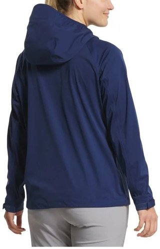 FootJoy HydroKnit women's rain jacket, navy/white/skyway