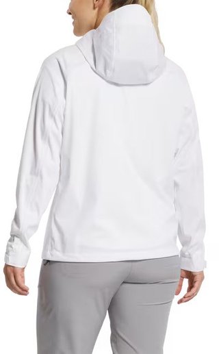 FootJoy HydroKnit ladies rain jacket, white/pink