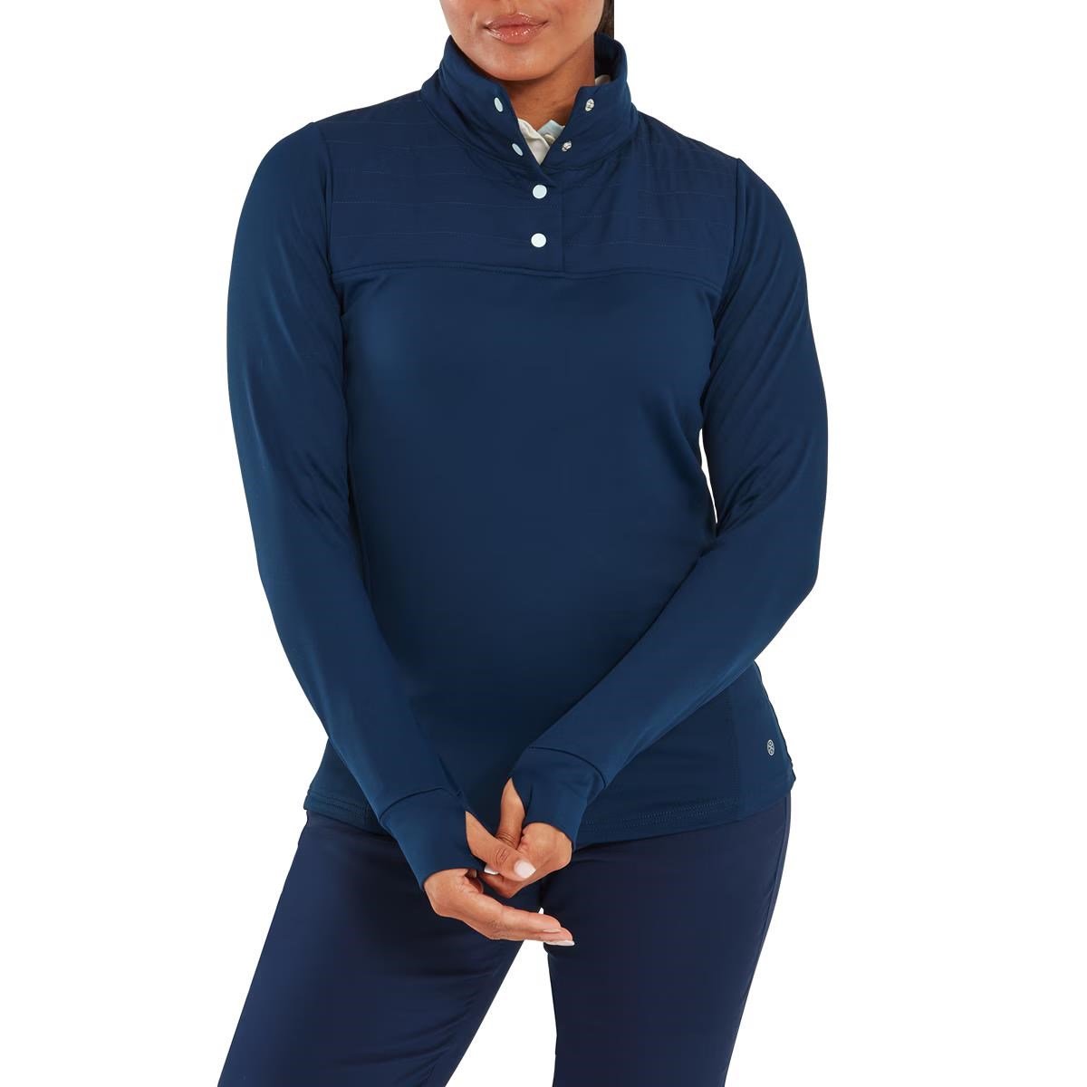 FootJoy ThermoSeries Hybrid Popover ladies sweatshirt, navy